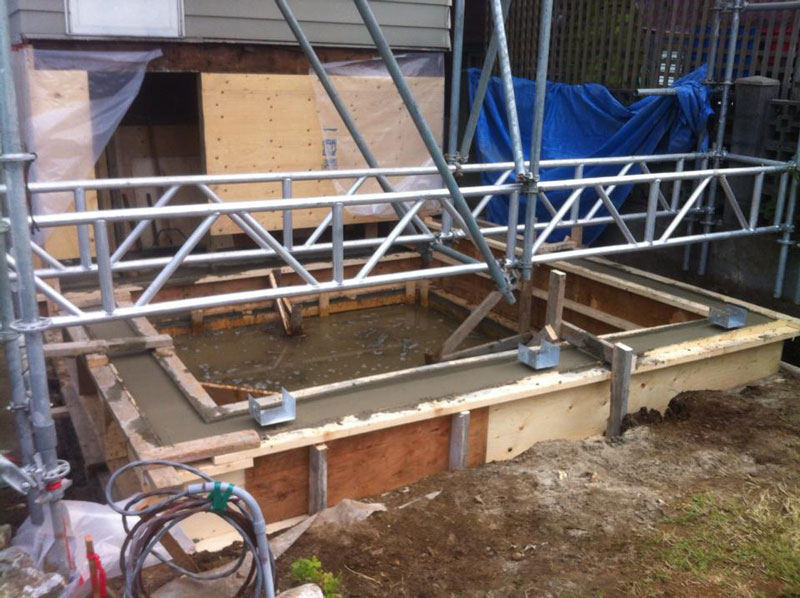 Foundation install in Vancouver