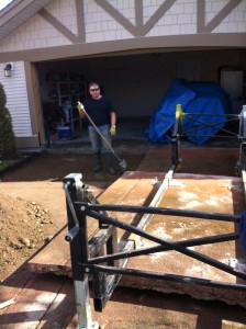 This is how we take out the root from under driveway