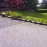 Curb remove and replace at West Vancouver