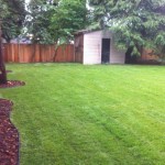 Sod and bulk mulch install at Port Moody