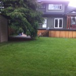 Sod and bulk mulch install at Port Moody