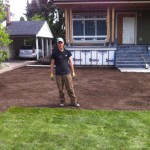 Sod install at Port Moody