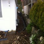Rock wall remove and replace in Burnaby, BC, Canada