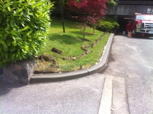 Curb remove and replace at West Vancouver