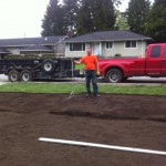 Sod install at Port Moody
