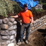 Rock wall remove and replace in Burnaby, BC, Canada