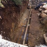 Rock wall remove and replace in Burnaby, BC, Canada
