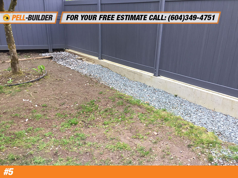 Concrete Foundation and Fence